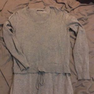 Sweater dress with cinch waist size medium